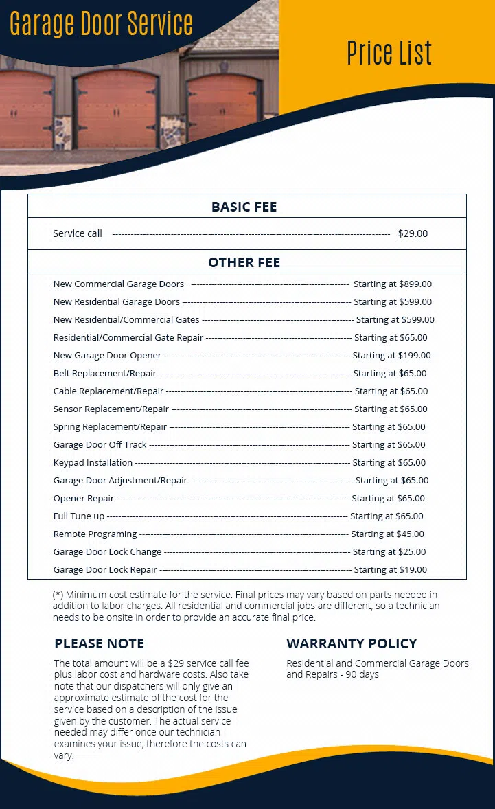 Global Garage Door Service Chicago, IL 773-423-2940